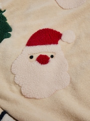 Natural Christmas Character Super Soft Borg Throw Blanket - Image 6 of 9
