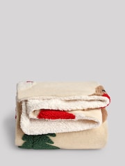 Natural Christmas Character Super Soft Borg Throw Blanket - Image 7 of 9