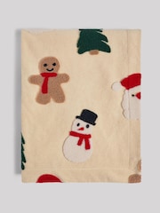 Natural Christmas Character Super Soft Borg Throw Blanket - Image 9 of 9