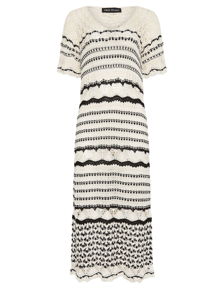 Long Tall Sally Cream Crochet Dress - Image 5 of 5