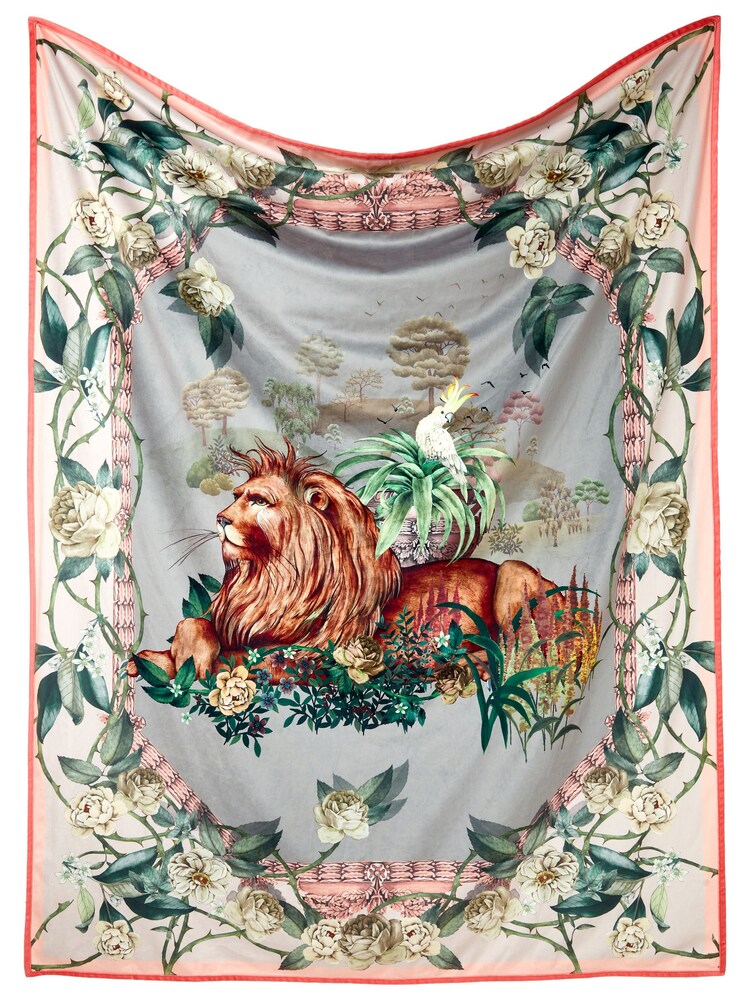 Joe Browns Multi Regal Lion Reversible Throw - Image 2 of 7