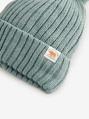 Sage Green Knitted Pom Hat and Snood Set (1-10yrs) - Image 2 of 3