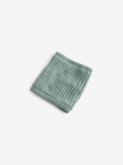 Sage Green Knitted Pom Hat and Snood Set (1-10yrs) - Image 3 of 3