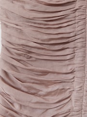 Reiss Ryder Maxikleid aus Viskose-Leinenmischung mit Raffung - Bild 6 von 6