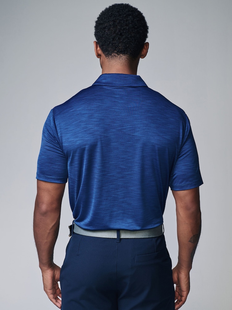 Bleu - Polos d’entraînement en maille Active Golf - Image 3 of 7