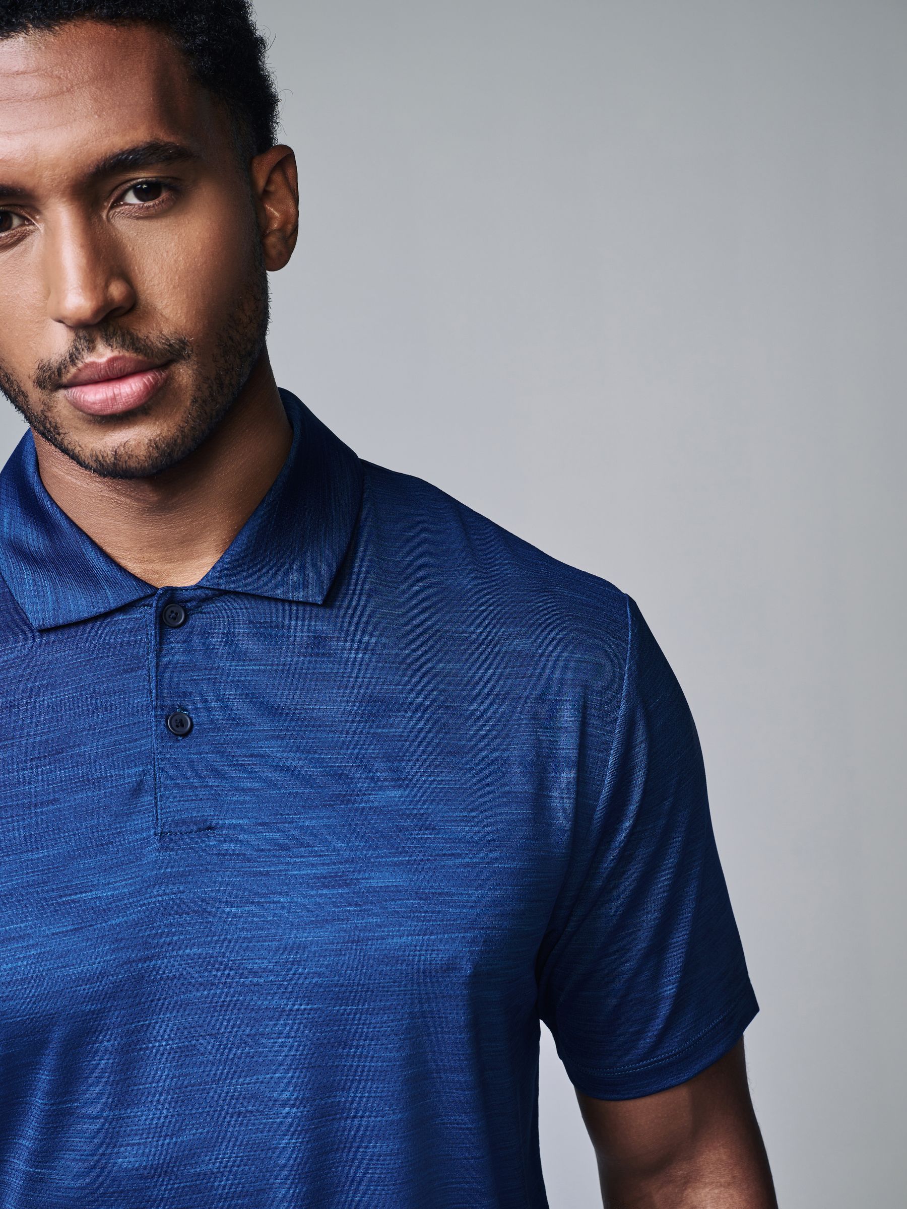 Buy Blue Active Golf Mesh Training Polo Shirt from Next Romania