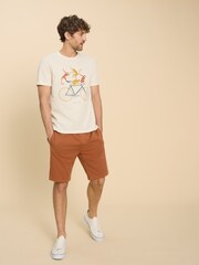 White Stuff White Monkey On A Bike Graphic 100% Cotton T-Shirt - Image 3 of 7