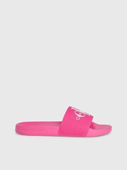 Calvin Klein Pink Monogram Slides - Image 2 of 6