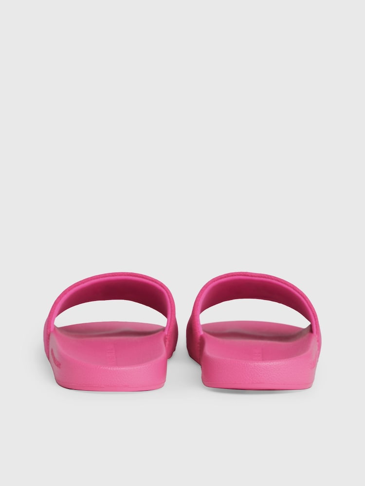 Calvin Klein Pink Monogram Slides - Image 6 of 6