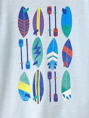 Crew Clothing 100% Cotton Surfboard and Oars Print T-Shirt - Image 3 of 4
