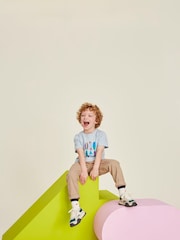 Crew Clothing 100% Cotton Surfboard and Oars Print T-Shirt - Image 4 of 4