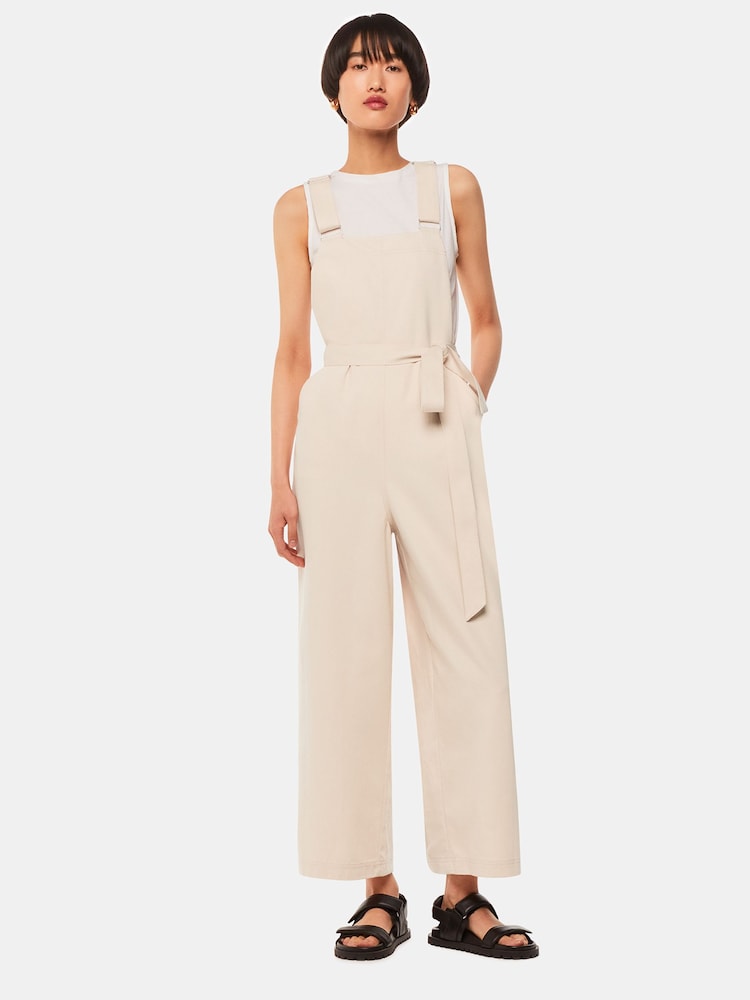 Whistles Blake White Dungarees - Image 3 of 5