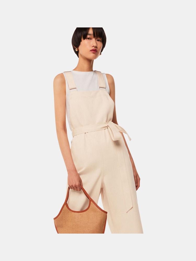 Whistles Blake White Dungarees - Image 4 of 5