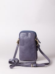 Lakeland Leather Blue Harstone Travel Bag - Image 4 of 7