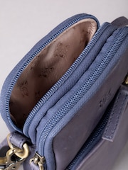 Lakeland Leather Blue Harstone Travel Bag - Image 6 of 7