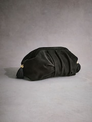 Schwarz - Tabitha Simmons Marija Leder-Clutch mit Quasten - Bild 5 von 9
