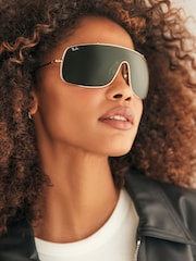 Ray Ban Gold Wings III Rb3897 Square Sunglasses - Image 1 of 8
