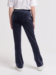 Juicy Couture Blue Girls Diamanté Bootcut Joggers - Image 4 of 7