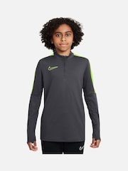 Nike Dark Grey/Volt Dri-FIT Academy23 Football Drill Top - Image 1 of 3