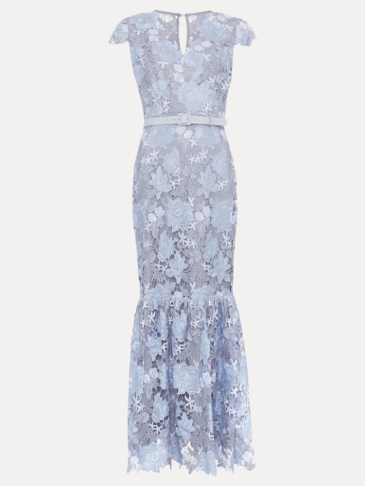 Phase Eight Blue Blanche Maxi Dress - Image 6 of 6