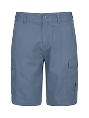 Azul - Pantalones cortos cargo para hombre 100% algodón Lakeside de Mountain Warehouse - Imagen 1 de 4
