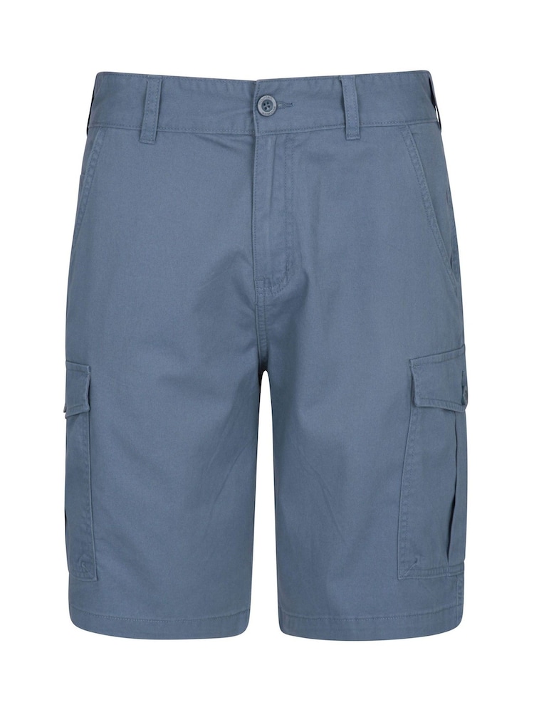Azul - Pantalones cortos cargo para hombre 100% algodón Lakeside de Mountain Warehouse - Imagen 1 de 4