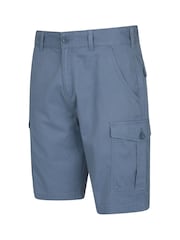 Azul - Pantalones cortos cargo para hombre 100% algodón Lakeside de Mountain Warehouse - Imagen 2 de 4