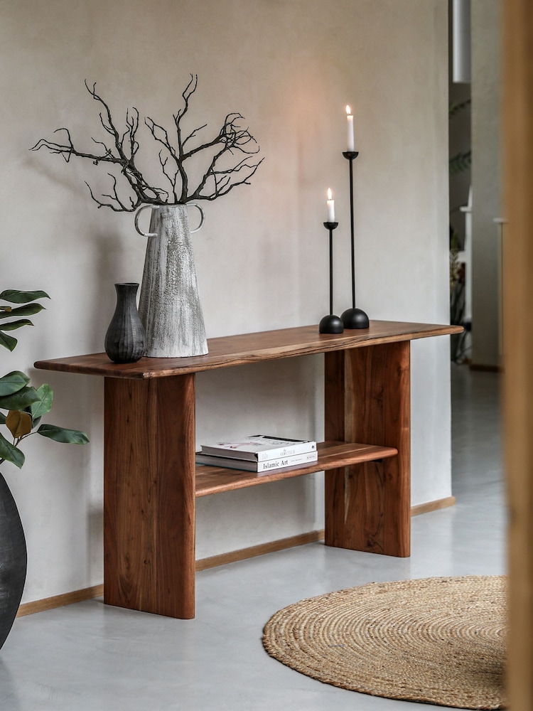 Gallery Home Natural Eddleston Console Table - Image 2 of 6