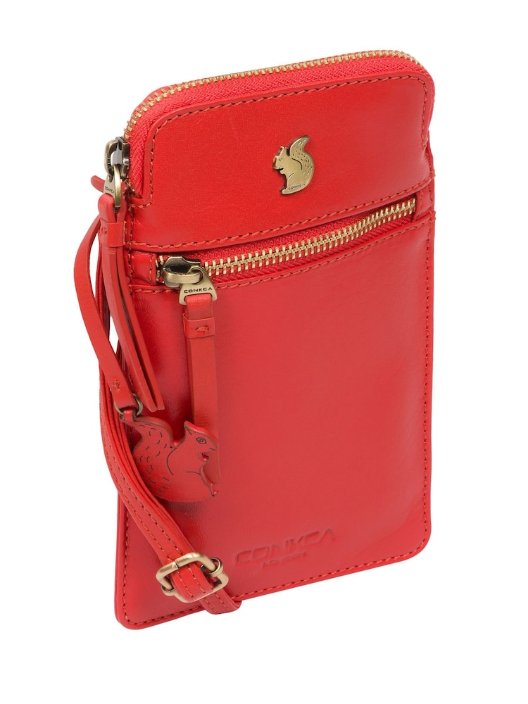 Conkca Bambino Leather Cross-Body Phone Bag - Image 6 of 8