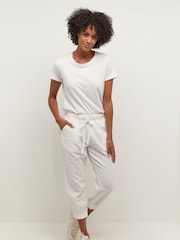 Kaffe Naya Capri Cropped 100% Cotton Trousers - Image 3 of 6