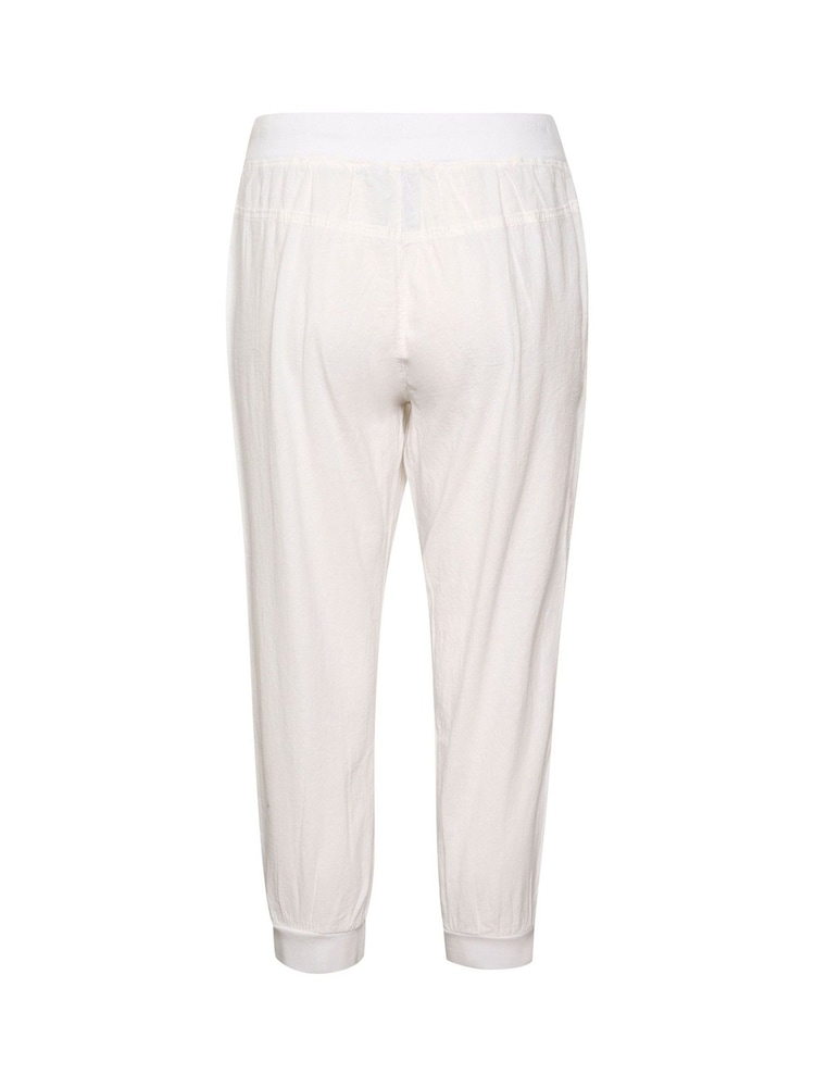 Kaffe Naya Capri Cropped 100% Cotton Trousers - Image 6 of 6