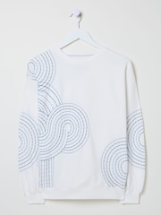 FatFace Alex Natural Embroidered Sweatshirt - Image 5 of 5