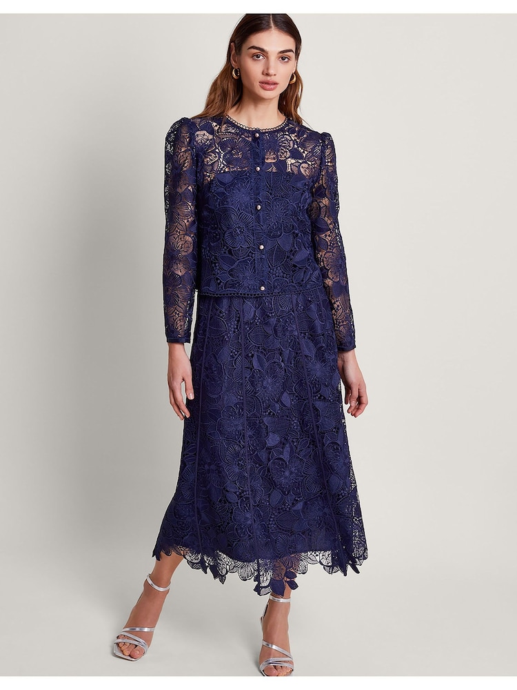 Monsoon Blue Abelia Lace Jacket - Image 2 of 5