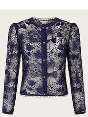 Monsoon Blue Abelia Lace Jacket - Image 5 of 5