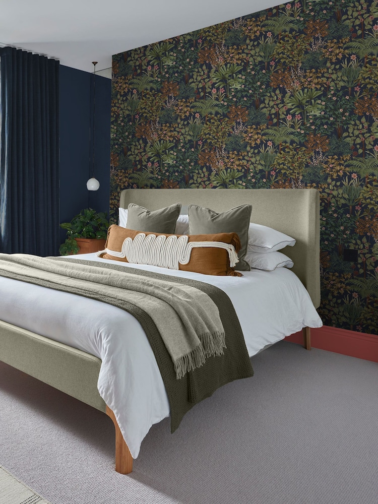 Graham & Brown Blue Jardin Botanico Wallpaper Sample - Image 1 of 3