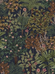 Graham & Brown Blue Jardin Botanico Wallpaper Sample - Image 2 of 3