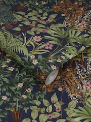 Graham & Brown Blue Jardin Botanico Wallpaper Sample - Image 3 of 3