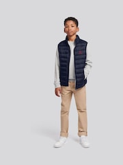 U.S. Polo Assn. Blue Bound Quilted Boys Gilet - Image 1 of 6