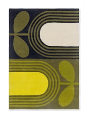 Orla Kiely Green Striped Tulip Rug - Image 3 of 4