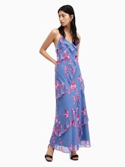 AllSaints Pink Marina Iona Dress - Image 4 of 5