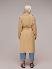 Whistles Neutral Petite Riley Trench Coat - Image 2 of 5