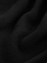 črna - Texture Regular Fit 100% Cotton Premium Zip-Through Jumper - Slika 8 iz 8