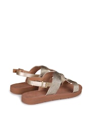 Linzi Gold Knitted Larissa Sandals - Image 4 of 4