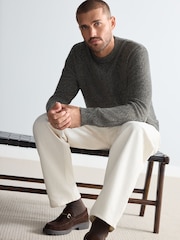 Grün - Premium-Pullover aus 100 % Lambswool, Regular Fit - Bild 2 von 5