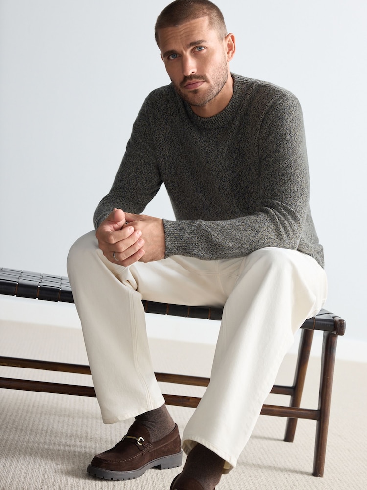 Grün - Premium-Pullover aus 100 % Lambswool, Regular Fit - Bild 2 von 5