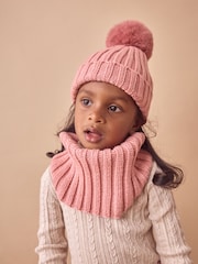rožnata - Rib Pom čepica klobuki in kape; pokrivala (3mths-16yrs) - Slika 2 iz 2