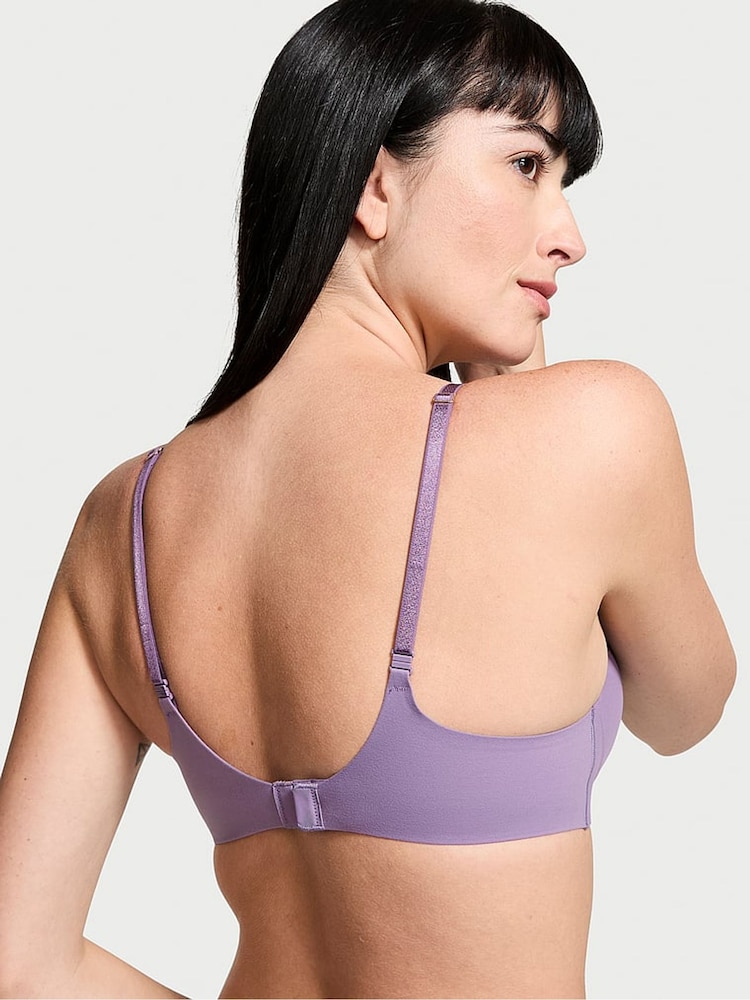 Victoria's Secret Frozen Plum Purple Non Wired Push Up Smooth Bra - Image 2 of 4