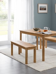 Julian Bowen Oak Coxmoor Bench - Image 1 of 5