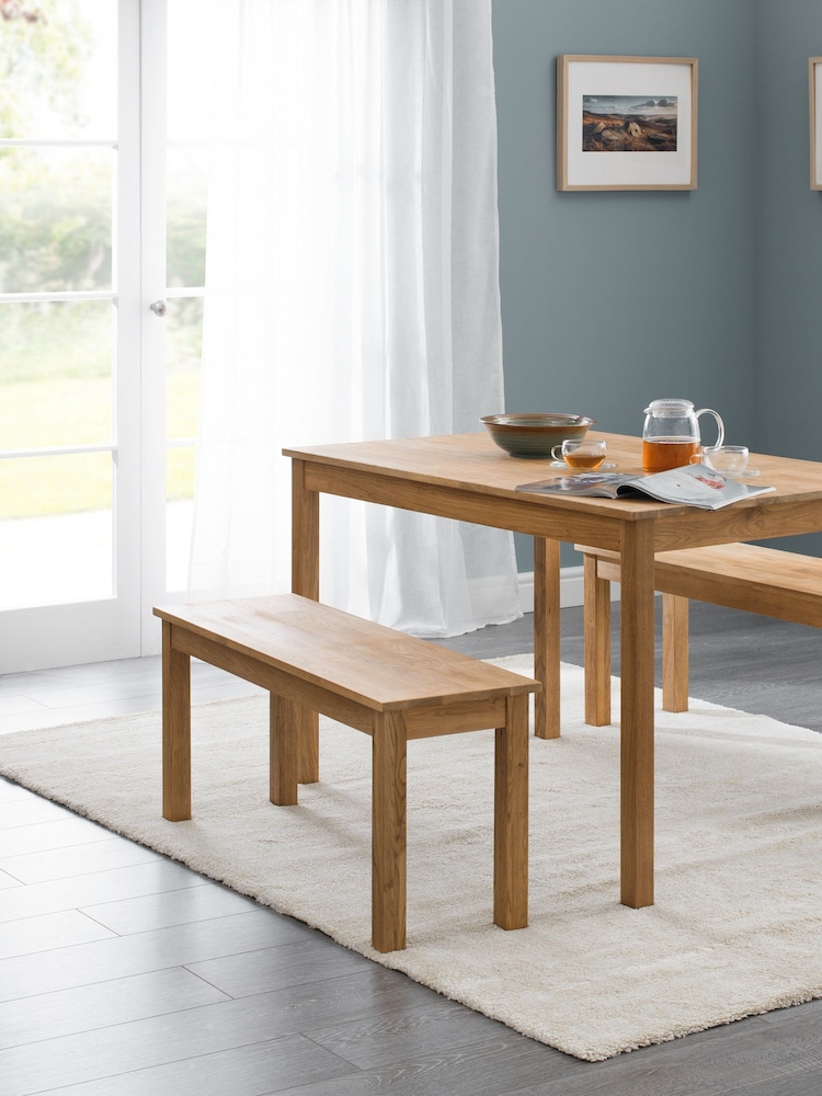 Julian Bowen Oak Coxmoor Bench - Image 1 of 5
