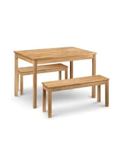 Julian Bowen Oak Coxmoor Bench - Image 4 of 5